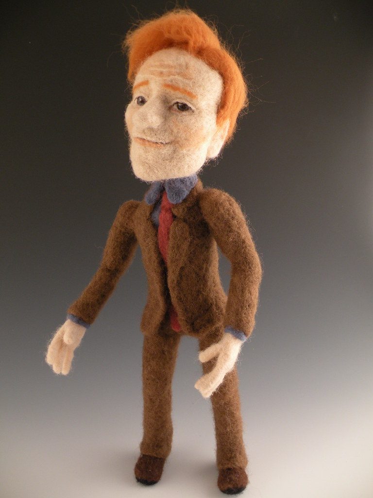 Needle Felted Conan O'Brien